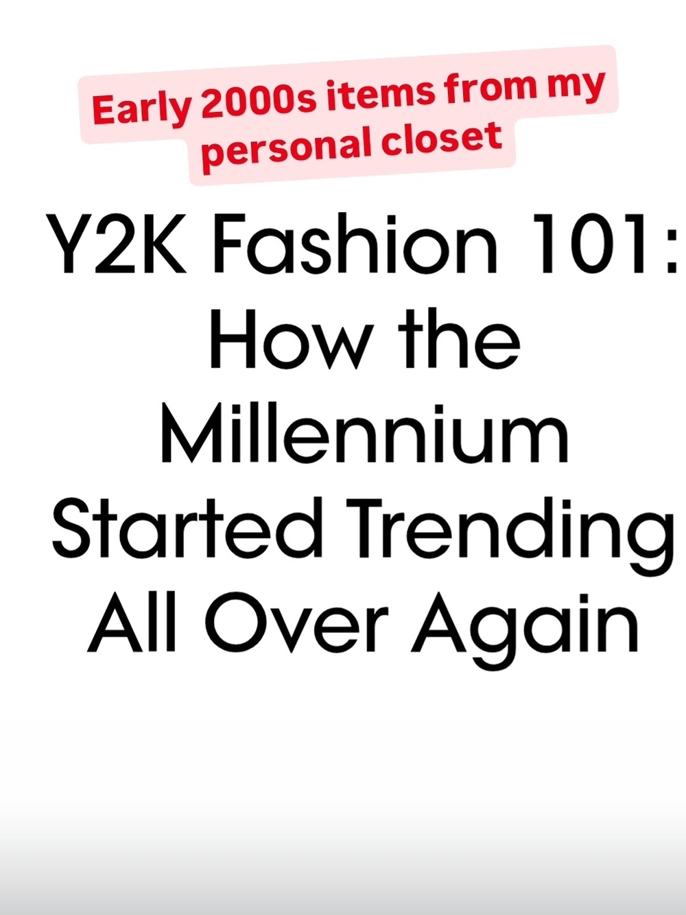 Y2K Early 2000s New Listings... What Is Old Is New Again.